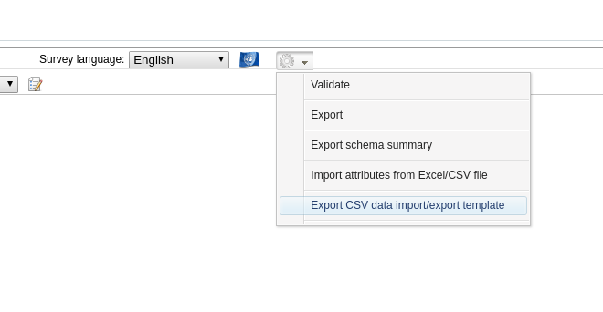csv data import/export template generation